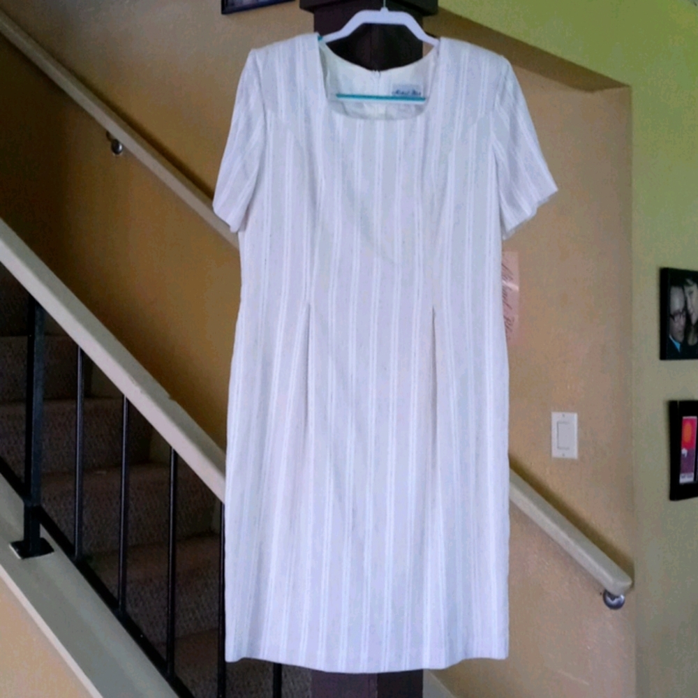 Michael Blair Natural Stripe Dress Women’s Size 14